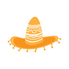 Traditional mexican hat. Cinco de mayo. Vector illustration design