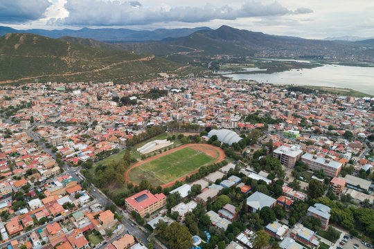 Aerial view of San Simon University in Cochabamba, Bolivia