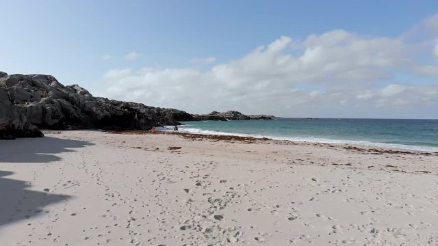 footage of sandve sanden beach in Karm&radic;&prod;y, Norway 01.11.2018