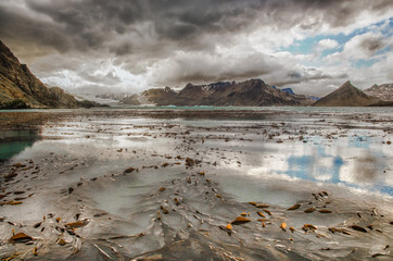 Cumberland Bay, South Georgia island
