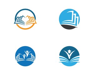 Book logo icon illustration