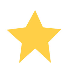 Star icon shiny element vector isolated on white 