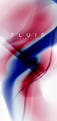 Mixing liquid color flow abstract background. Trendy abstract layout template for business or technology presentation, internet poster or web brochure cover, wallpaper