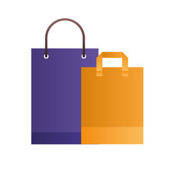 shopping bags isolated icon