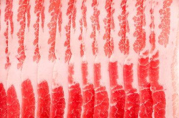 豚バラ肉薄切り アップ