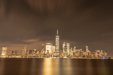 new york skyline at night
