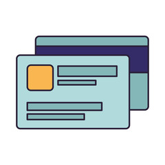 credit card isolated icon