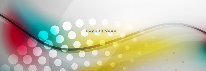 Smooth flowing wave motion concept background