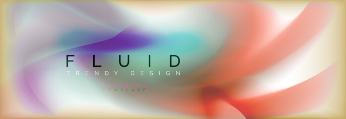 Abstract background holographic liquid colors design