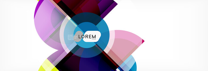 Abstract background bright circles geometric design