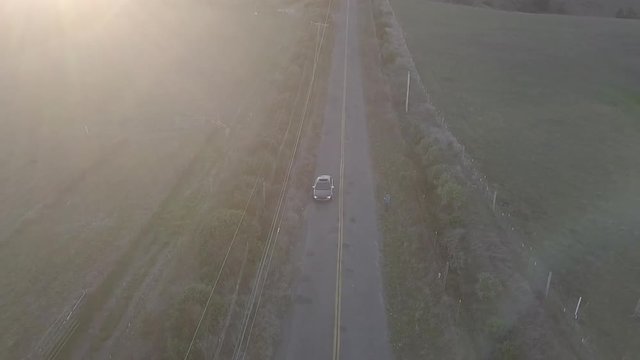 Cars driving on highway 1 in marin county near tomales bay