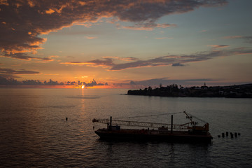 Fototapeta na wymiar St. Kitts Sunset
