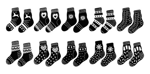 Set from pairs of warm socks