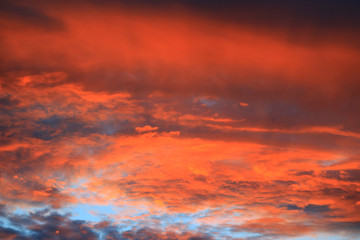 Beautiful sky on twilight time