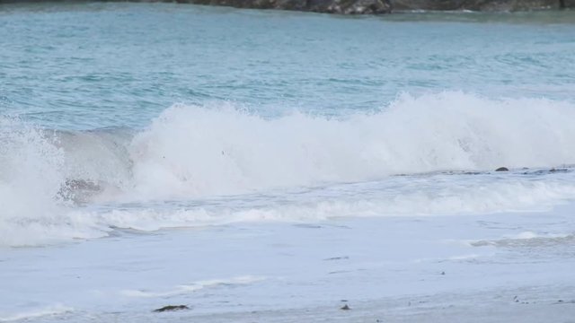 footage of sandve sanden beach in Karm&radic;&prod;y, Norway 01.11.2018