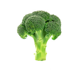 Broccoli isolated on white background.