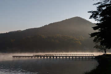 木崎湖キャンプ場　桟橋