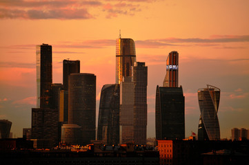 Fototapeta na wymiar Moscow City view