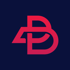 Letter B logo design 