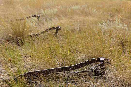abandone farming machinery 