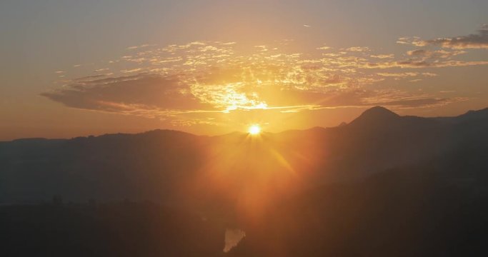 SUNRISE ON MOUNTAIN