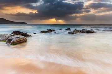 Moody Sunrise Seascape