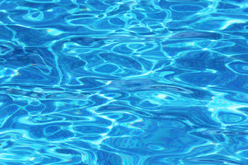 Fototapeta na wymiar Blue water ripples