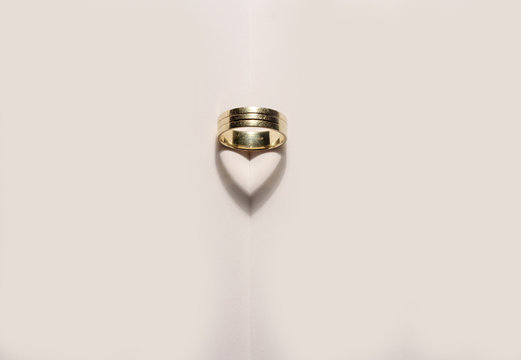 Heritage golden ring waiting to be worn at wedding - Powered by Adobe