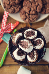 Hot chocolate with marshmallows