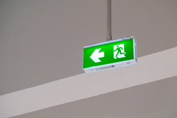 Fire exit light sign (fire