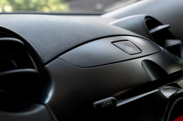 Obraz na płótnie Canvas Car emergency button inside driver place.
