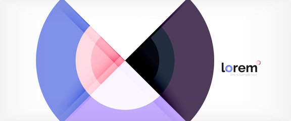 Obraz premium Circle abstract background, geometric modern design template