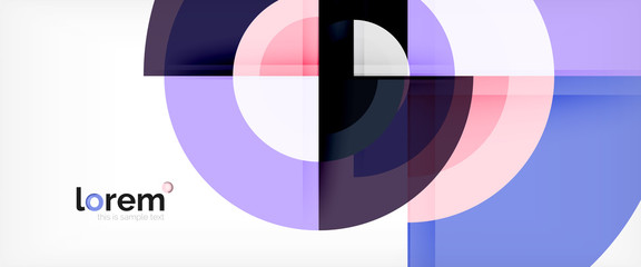 Obraz premium Circle abstract background, geometric modern design template
