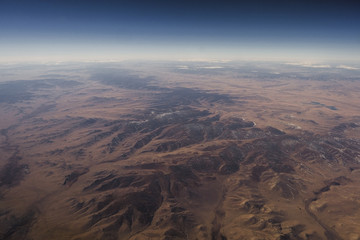 landschaft aus dem Flugzeug