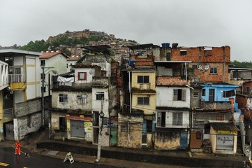 Fototapeta na wymiar Favela in Rio de Janeiro