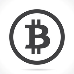 Bitcoin crypto currency vector