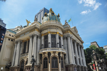 Theatro Municipal (Municipal Theatre) is an opera house in the Centro district of Rio de Janeiro