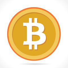 Bitcoin crypto currency vector