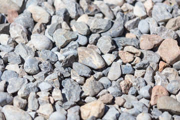 Gravel construction worker as abstract background