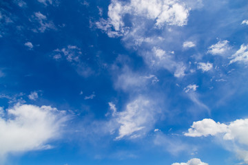Naklejka na ściany i meble Clouds against blue sky as abstract background