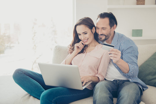 Portrait of nice lovely tender beautiful adorable stylish cheerf