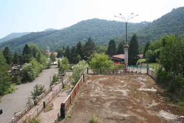 Veduta dall'alto della citt&agrave; fantasma
