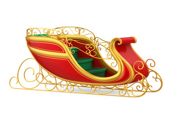 Christmas Sleigh Isolated