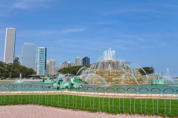 Deurstickers Buckingham Fountain in Chicago © Юлия Серова