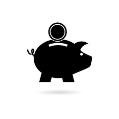 Financial crisis concept, Hard financial problem logo 