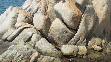 Corsica. Landscape of stones