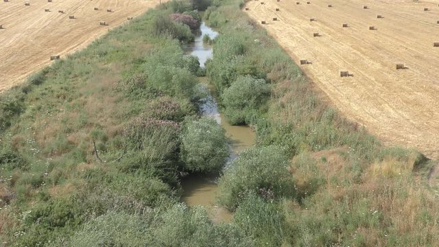 The Biblical Kishon stream and HaAmakim park in northern Israel, where the prophets of Baal and Canaanite army were executed on Elijah's orders.