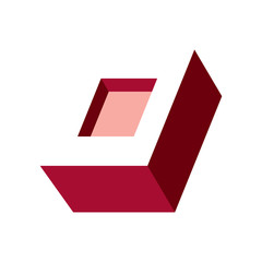 Sign of the letter O. Vector Illustration.