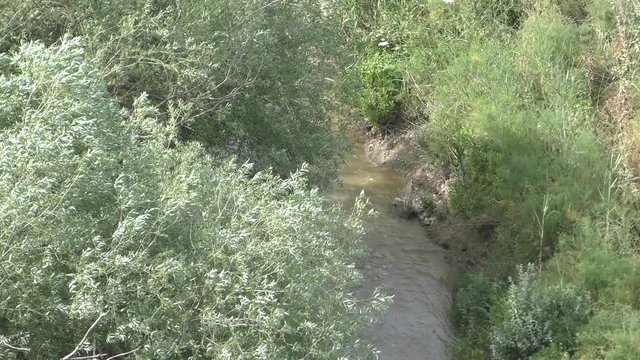 The Biblical Kishon stream and HaAmakim park in northern Israel, where the prophets of Baal and Canaanite army were executed on Elijah's orders.