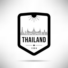 Thailand Modern Skyline Vector Template